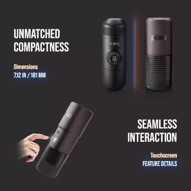 Bærbar kaffemaskine, velegnet til brug på rejser, camping og i bilen. - Billede 6