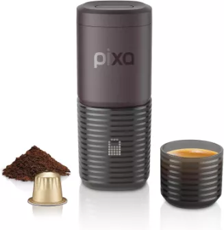 Bærbar kaffemaskine, velegnet til brug på rejser, camping og i bilen.